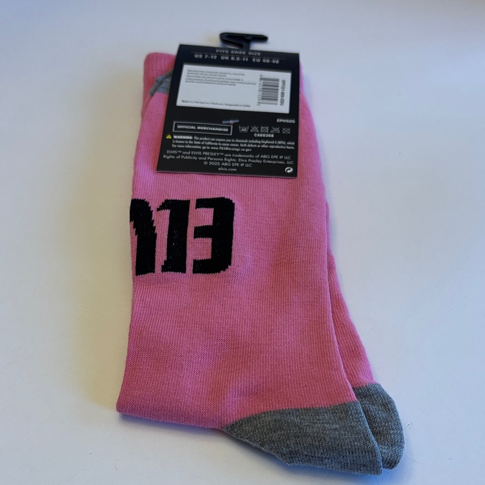 💕5/25💕Elvis Presley Love me Tender Socks One size - Picture 2 of 2
